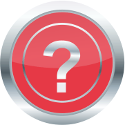 دایره قرمز درونش علامت سوال بهنشانه ی سوالات متداول