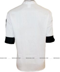 لباس سرآشپز ده دکمه سفید از پشت