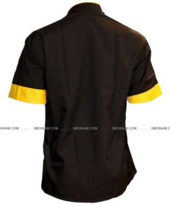 لباس آشپزی شف مشکی زرد 2