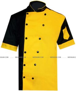 لباس آشپزی شف مشکی زرد