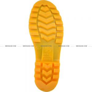 چکمه پلاستیکی مشکی ساق بلند جاپا 7 کف زرد رنگ چکمه پلاستیکی مشکی ساق بلند جاپا