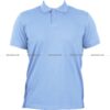 تیشرت جودون یقه دار 13 تیشرت جودون یقه دار آبی روشن از روبرو