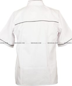 لباس سرآشپز عرشیا سفید از پشت