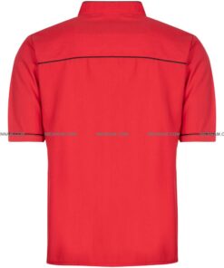 لباس سرآشپز عرشیا قرمز از پشت