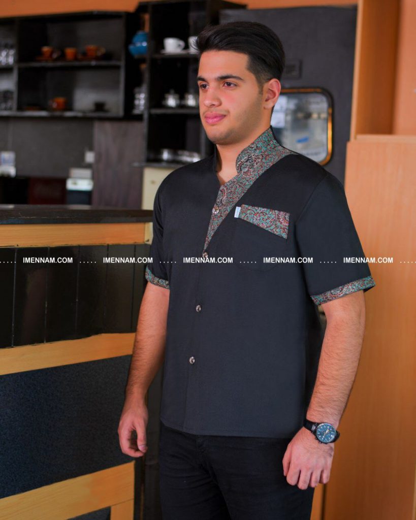 لباس آشپزی سروش مشکی در کافه