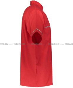 لباس آشپزی مدل کوروش قرمز از بغل