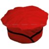 کلاه آشپزی قارچی قرمز نوار مشکی