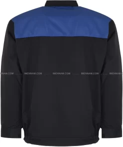 کاپشن لباس کار ایران خودرویی سرمه‌ای از پشت