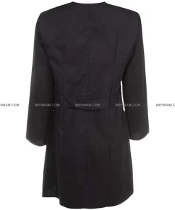 لباس کار آشپزی زنانه هما سرمه‌ای از پشت