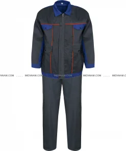 ست لباس کار بوفالو طوسی ‌آبی