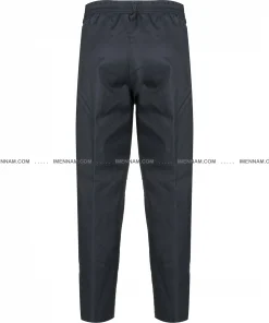 شلوار لباس کار بوفالو طوسی ‌آبی از پشت