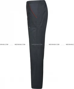 شلوار لباس کار بوفالو طوسی ‌آبی از بغل