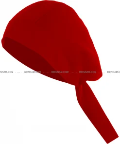 دستمال سر آشپزی قرمز از جلو