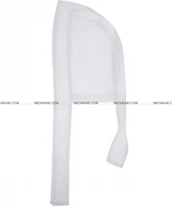 دستمال سر آشپزی سفید از بغل