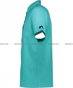 لباس آشپزی مانی فیروزه‌ای از بغل