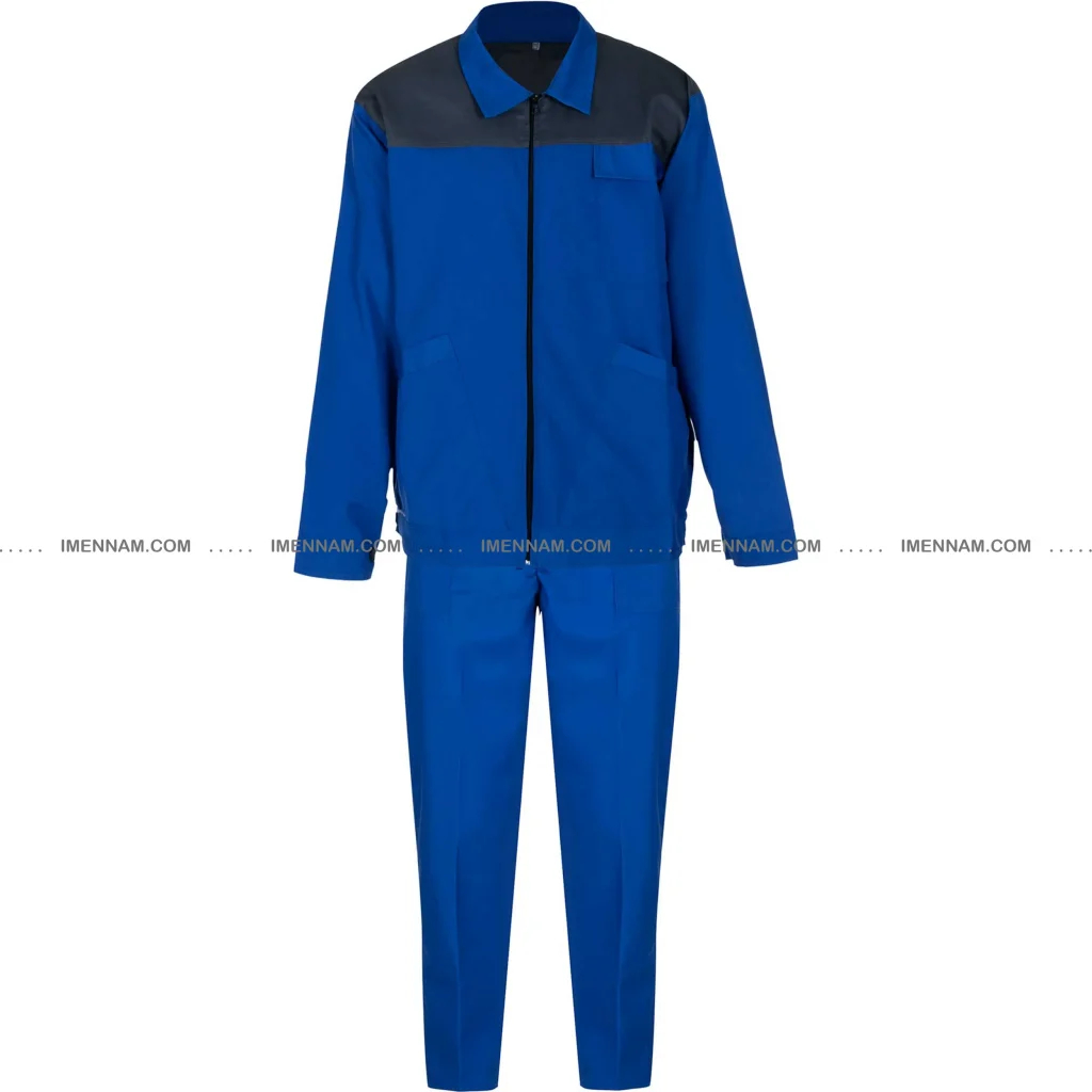 کاپشن شلوار لباس کار ایران خودرویی آبی