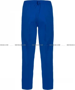 شلوار لباس کار ایران خودرویی آبی از پشت