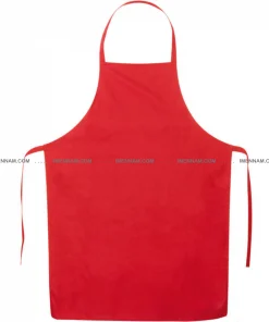 پیش بند آشپزخانه قرمز از جلو