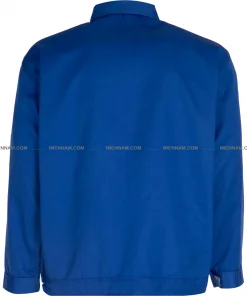 کاپشن لباس کار اورجینال آبی از پشت