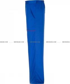 شلوار لباس کار اورجینال آبی از بغل