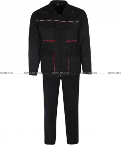 ست لباس کار اورجینال سرمه‌ای از جلو