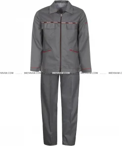 ست لباس کار اورجینال طوسی از جلو