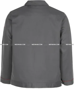 کاپشن لباس کار اورجینال طوسی از پشت