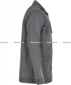 کاپشن لباس کار اورجینال طوسی از بغل