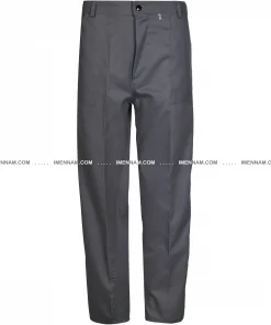 شلوار لباس کار اورجینال طوسی از جلو