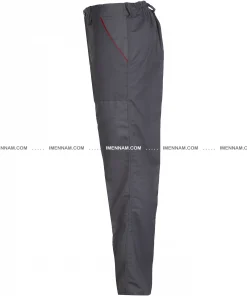 شلوار لباس کار اورجینال طوسی از بغل