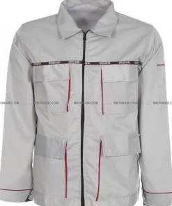 کاپشن لباس کار اورجینال استخوانی از جلو