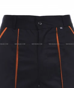 کمر شلوار لباس کار ست ورک سرمه‌ای نارنجی