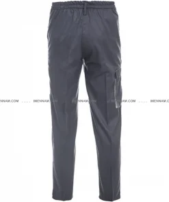 شلوار لباس کار ست ورک طوسی استخوانی از پشت