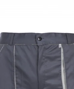 کمر شلوار لباس کار ست ورک طوسی استخوانی