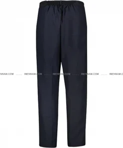 شلوار لباس کار سیلوری سرمه‌ای آبی از پشت