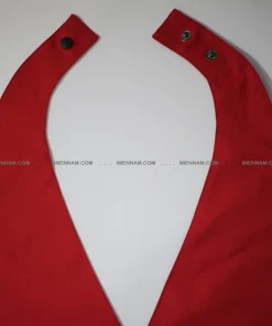 دکمه اتصال یقه پیش بند یقه هفت قرمز مشکی